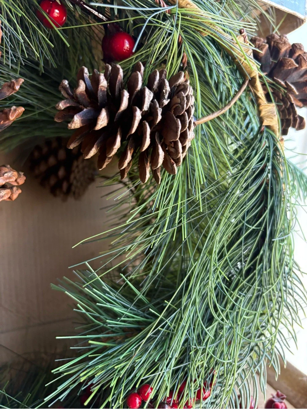 6 ft Pinecone & berries Christmas garland from Threshold